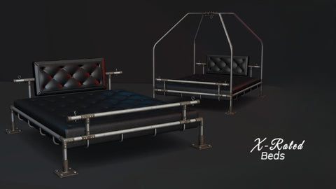 Made To Order Modern 'Pleasurable Canopy' Bondage Bed